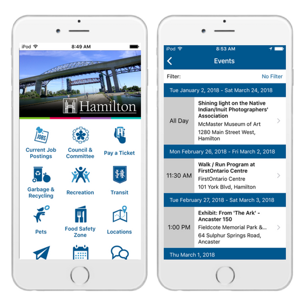 City of Hamilton mobile app